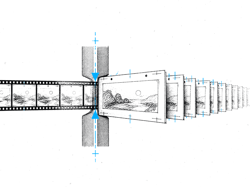 Animation frames passing through a narrow production bottleneck